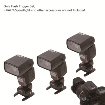 WANSEN PT-16NE 16 Kanalų Belaidžio/Radijo Flash Trigger su Skėčio Laikiklis su 3 Imtuvai už Canon Nikon Yongnuo Speedlite