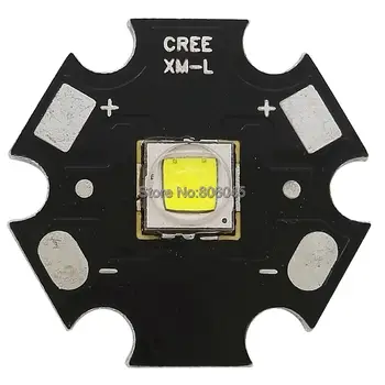 Cree XM-L2 T6 10W šaltai Balta Neutrali Balta Šiltai Balta LED Spinduolis 16mm / 20mm PCB+22mm DC3.7V 2.8 1 Režimas /3 Režimas /5 Režimo Tvarkyklės