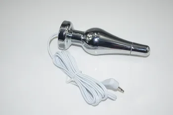 Elektros banga fizinio šoko terapijos prietaisas metalinis analinis kaištis krūties massager electro užpakalis sekso žaislai