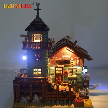 LIGHTAILING Led Light Up Kit ir Senus Žvejybos Parduotuvėje Modelio Kūrimo Bloką Šviesa Nustatyti Suderinama Su 21310 Ir 16050