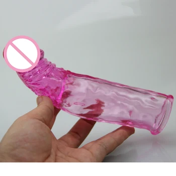 Bold atidėti ejakuliacija vyro penio Mova Extender gaidys padengti daugkartinio naudojimo stonger vyras sekso žaislai dildo pratęsimo rankovėmis produktus