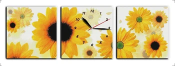 Saulėgrąžos(Žydinčių ) kryželiu rinkinys 14ct 11ct skaičius spausdinimo drobės sieninis laikrodis siūlės siuvinėjimo 