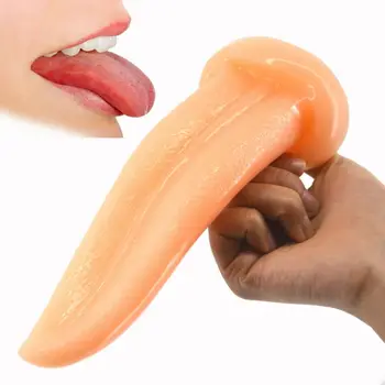 Unikalus Suaugusiems liežuvio formos dildo analinis kaištis butt plug Analinio sekso žaislus moteris porų masturbacija flirtuoti erotika parduotuvė