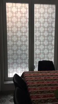 60cm*200cm ilgio plėveles stiklo balkonas su stumdomomis durimis, vonios kambario langą, popieriaus, stiklo lipdukai vandeniui permatomas
