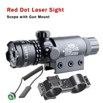 Taktinis Medžioklės Šautuvas Red Dot Lazerio Akyse taikymo Sritis 20mm Picatinny Rail Mount Airsoft Lazerio taikymo Sritis
