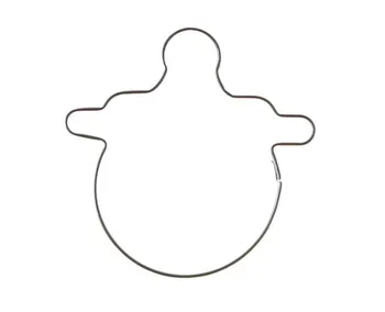 1PC/Daug Kid Baby Pašarų Buteliuko Žindukas Sausainių Cutter 5.8*5.4 cm, Nerūdijančio Plieno Metalo Slapukas Pjovimo Pelėsių 