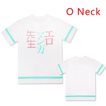 Anime Eromanga Sensei T-shirts Sagiri Izumi Cosplay Kostiumai, Vasaros Trumpos Rankovės Atsitiktinis Viršūnes Išgalvotas Marškinėliai