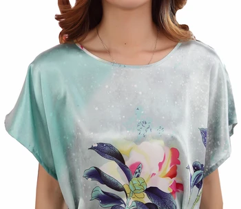Vasarą Ponios Nightgowns Naujo Dizaino Namų Drabužiai Šviesiai Žalia Sleepwear Nightdress Elegantiška Laisvo Stiliaus Šilko Naktiniai Drabužiai Pižamą
