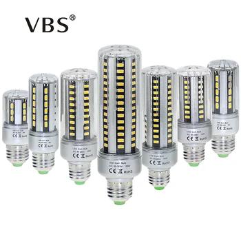 Lampada LED Lempos, E27 E14 110V, 220V 5736 Aliuminio LED Lemputė Vietoje Lamparas Bombillas 24 36 42 54 60 78 90LEDS