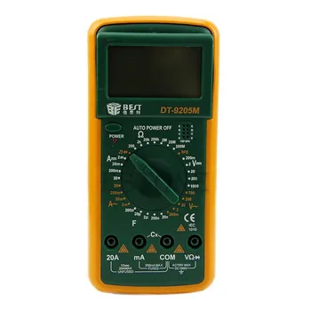 DT9205M AC DC LCD Ekranas, Elektros Nešiojamą Testeris, Matuoklis Skaitmeninis Multimetras Multimetro Ammeter Ohmmeter Multitester