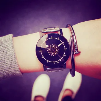 Ratas, Unikalaus Dizaino Laikrodžių Mados Prabangių Deimantų Veidrodis Moterų Laikrodžiai 2017 BGG markės nerūdijančio plieno, kvarcas Meilužis laikrodis