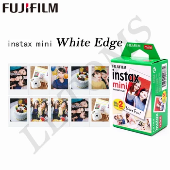 Originalaus Fuji Fujifilm instax mini 8 plėvelės, 20 lapų, baltos Krašto filmas instax Momentinį Fotoaparatą mini 8 7s 25 50s 90 9 foto popierius