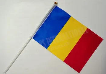 Rumunija Vertus Vėliavos Nacionalinės Vertus Vėliava 14*21cm Poliesteris mažo Dydžio Plaukioja Banner Individualizuotos Rankų Amerikos vėliava