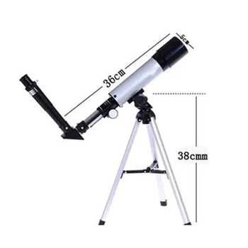60X Lūžio Astronomijos F36050 Teleskopas Astronominė Monokuliariniai Teleskopas Vietos Tepimas Monokliai su Trikoju Stargazing Kokybės