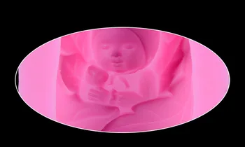 Mažas kūdikis formos momentinių minkštas silikoninis 3D pelėsių torto formą kepimo įrankius, tortas dekoravimo priemonės D312