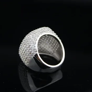 LYCOON Elegantiškas aikštėje žiedas sidabro padengtą apdaila AAA Kubinis Cirkonis prabangių vestuvinių žiedų moteris subtili Sužadėtuvių žiedai