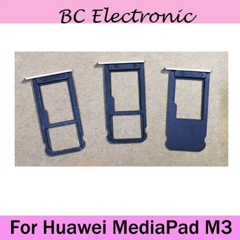 Sim Kortelės Lizdas Huawei MediaPad M3 BTV-DL09 BTV-W09 4G arba Wifi versija Sim Kortelių Skaitytuvas Plokštelės Laikiklį, Pakeitimas, Remontas
