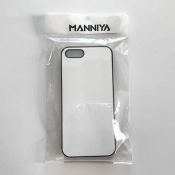 MANNIYA 2D Sublimacijos Tuščią, telefono dėklas, skirtas iphone 5/5s/SE-su Aliuminio Įdėklais, ir Juosta, Nemokamas Pristatymas!100vnt/daug