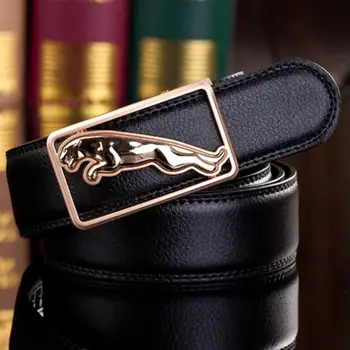 2018 nauja garsaus dizainerio diržai vyrų aukštos kokybės diržas aukso Vilkas Galvos sagtis Juosta 130cm atsitiktinis juosmens diržas cowboys džinsai