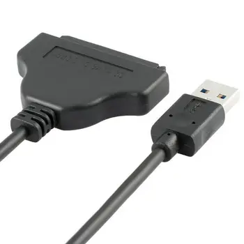 Didysis Q USB 3.0 Prie SATA 22 Pin 2.5 Colių Kietojo Disko Tvarkyklė SSD Adapterio Kabelį Konverteris Didmeninė chipest ASM1053
