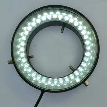 72mm LED Šviesos Žiedas Trinokulinis Stereo Mikroskopai Šviesos Šaltinis 72 LED Lemputės, Reguliuojamas Žiedo Žibintas šviestuvas Lempa