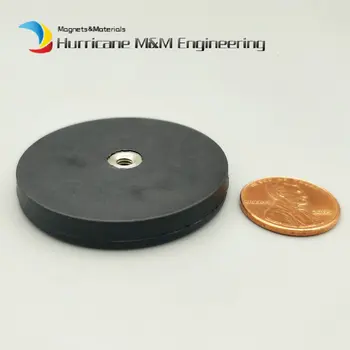 1 pakelis Montavimo Magnetinis Diskas Dia 43mm LED Šviesos Valdos Dėmesio Turėtojas vidiniu Sriegiu NdFeB Magnetai, Stiprūs Neodimio Magnetas