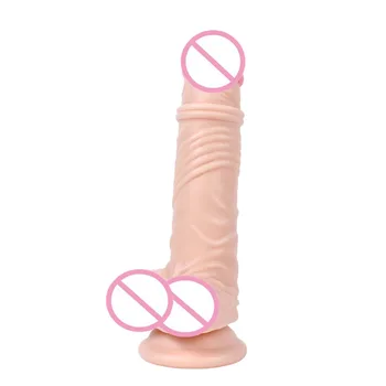 HOWOSEX 18.5*4CM minkštas tikroviškas dildo su siurbimo taurės Moterų Masturbacija Suaugusiųjų Sekso Žaislai Sekso Produktai Moterims