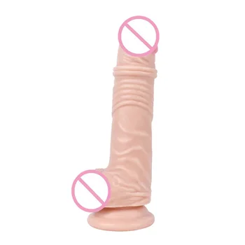 HOWOSEX 18.5*4CM minkštas tikroviškas dildo su siurbimo taurės Moterų Masturbacija Suaugusiųjų Sekso Žaislai Sekso Produktai Moterims