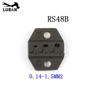 LUBAN MINI EUROP STILIAUS užspaudimo įrankis fiksavimo tiekėjas die rinkiniai RS serija RS48B įrankis žandikaulio 0.5-1.5MM2 nasrus
