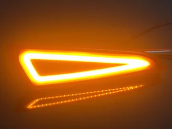 EOsuns LED tailwarning šviesos + stabdžių žibintas + posūkio signalo galinis bamperis šviesos vairavimo atšvaitas Toyota chr C-HR