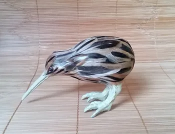 Modeliavimo paukštis gyvas 14x8cm Kiwi bird, Naujosios Zelandijos nacionalinis paukštis modelį, namų puošybai gimtadienio dovana t066