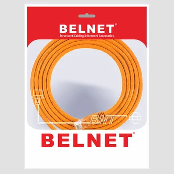 BELNET UTP CAT5E RJ45 Ethernet kabelis cat 5e rj 45 wlan Tinklo kabelis patch cord Kompiuterių, Nešiojamųjų xiaomi maršrutizatorius 2M 3M Oranžinė