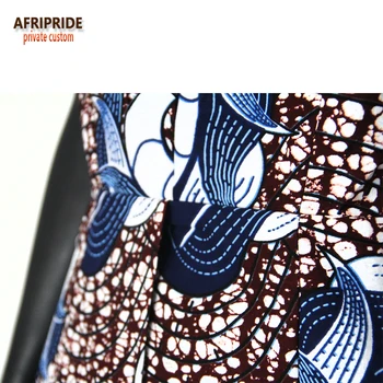 2018 m. afrikos stiliaus vasaros moterų suknelė AFRIPRIDE rankovių vidurio blauzdos vieną krūtinėmis stebėjimo atsitiktinis suknelė moterims A7225159