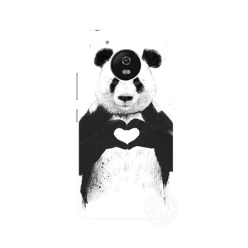 HAMEINUO Meno Juokinga Panda atveju padengti Už Motorola moto G5 G6 G5S G4 ŽAISTI PLIUS ZUK Z2 pro BQ M5.0