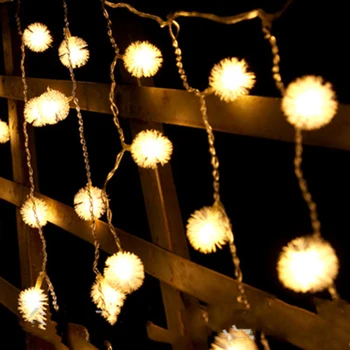 1,5 M-6M Atostogų žiburiai 48-158led Plaukų kamuolys užuolaidų žibintai Led Šviesos eilutę ES Plug Kalėdos Girliandą kalėdų pasakų Vestuvių dekoro DA