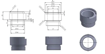 CNC mašinų dalys, pagaminti pagal užsakovo brėžinius