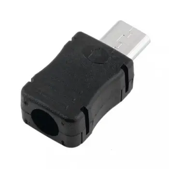 Aukštos Kokybės 10VNT Micro USB kištukinė Jungtis Male Micro USB Lizdas 2.0 5PIN Kištukas kištukinis Lizdas Su Plastiko Dangtelis Rūšių 