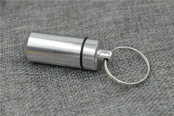 10vnt Rūkymo Reikmenys tabletes atveju paslėptas Metalo, raktų žiedas mini metalo sandėliavimas atveju nešiojamų žolė Tabako Saugojimo Bylos buteliukas dėžutė