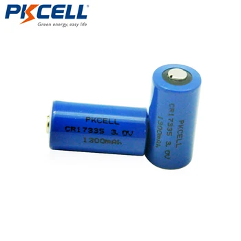 8PCS PKCELL CR123A CR 123A 3V Ličio Baterija 1300mah CR123 CR17335 CR17345 16340 LiMnO2 Pirminės baterijos vaizdo kamera