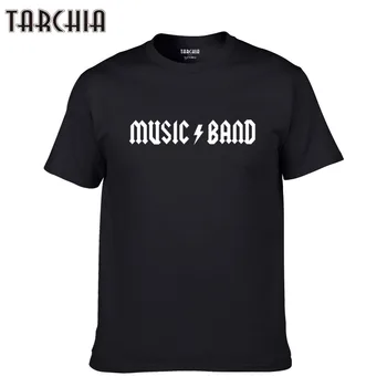 TARCHIA atsitiktinis vyrams trumpomis rankovėmis berniukui, naujas brand t-shirt medvilnės marškinėliai muzikos kapela plus vyras spausdinti viršuje tee homme marškinėlius 2018