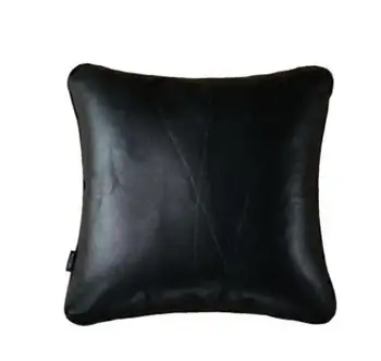 Sofos pagalvėlės upscale modeliavimas odos užvalkalas automobilių juosmens užvalkalas PU odos atlošas, naktiniai minkšta pagalvėlė padengti