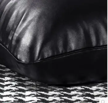 Sofos pagalvėlės upscale modeliavimas odos užvalkalas automobilių juosmens užvalkalas PU odos atlošas, naktiniai minkšta pagalvėlė padengti