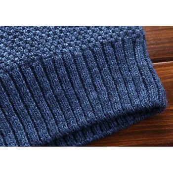 Žiemą šilumos megztinis viršutiniai vyriški 2018 naujų potvynio srovių vyrų vientisos spalvos asmeninį užtrauktukas cardigan megztinis mados
