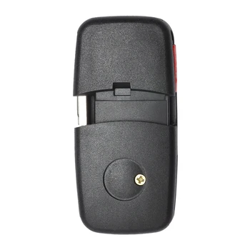 Keyecu 3+1 Mygtuką, Flip Mygtuką Nuotolinio Valdymo Fob 315MHz su ID48 Chip VW Beetle Kabrioletas Golf Jetta Passat 1J0 959 753 F