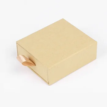 12pcs 8*7*3cm Kraft Popieriaus Dėžutė Papuošalų Laikymo Dėžutė