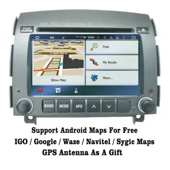 Android 7.1 2G RAM Hyundai Sonata NF 2006-2008 m. Automobilio Radijo Garso ir Vaizdo Multimedijos DVD Grotuvas, WIFI DVR GPS Navi Navigacijos