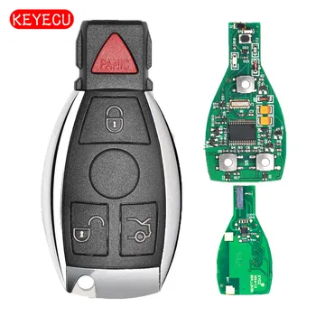 Keyecu Smart Key 4 Mygtukai 315MHz 433MHz Mercedes Benz Auto Nuotolinio Pagrindiniai Paramos NEC Ir BGA 2000+ Metų