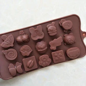 Įvairių tipų individualų silikono tortas pelėsių šokolado ledo padėklai Muilo 15 viduryje paveikslas Santa Claus net Miscellaneou E883