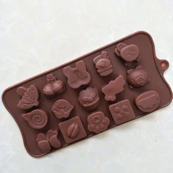 Įvairių tipų individualų silikono tortas pelėsių šokolado ledo padėklai Muilo 15 viduryje paveikslas Santa Claus net Miscellaneou E883