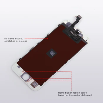 10vnt AAA Kokybės Nėra Negyvų Pikselių iPhone 6 LCD Ekranas Jutiklinis Ekranas Brand New Aukštos Kokybės, Nemokamas Pristatymas DHL